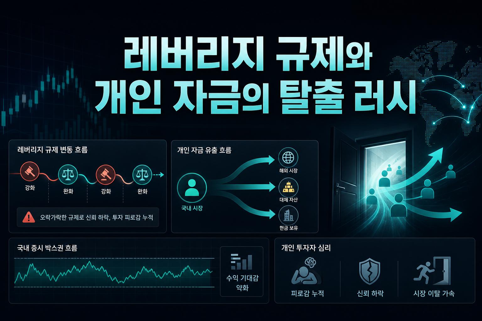 레버리지 규제와 개인 자금의 탈출 러시