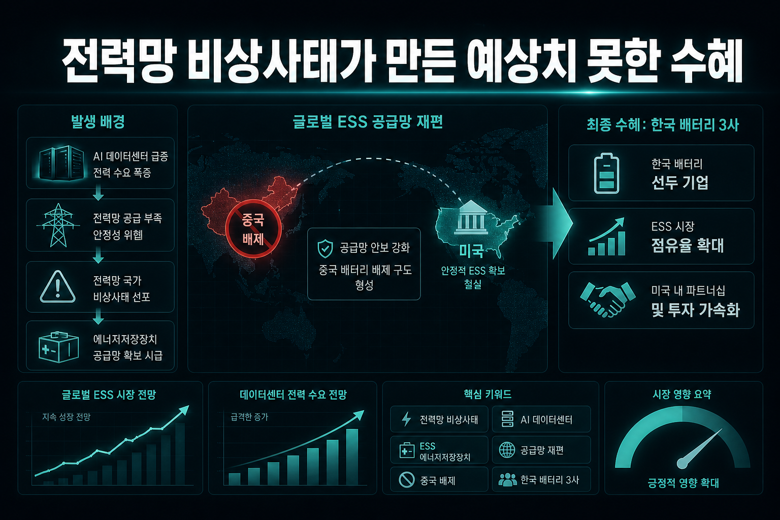 전력망 비상사태가 만든 예상치 못한 수혜