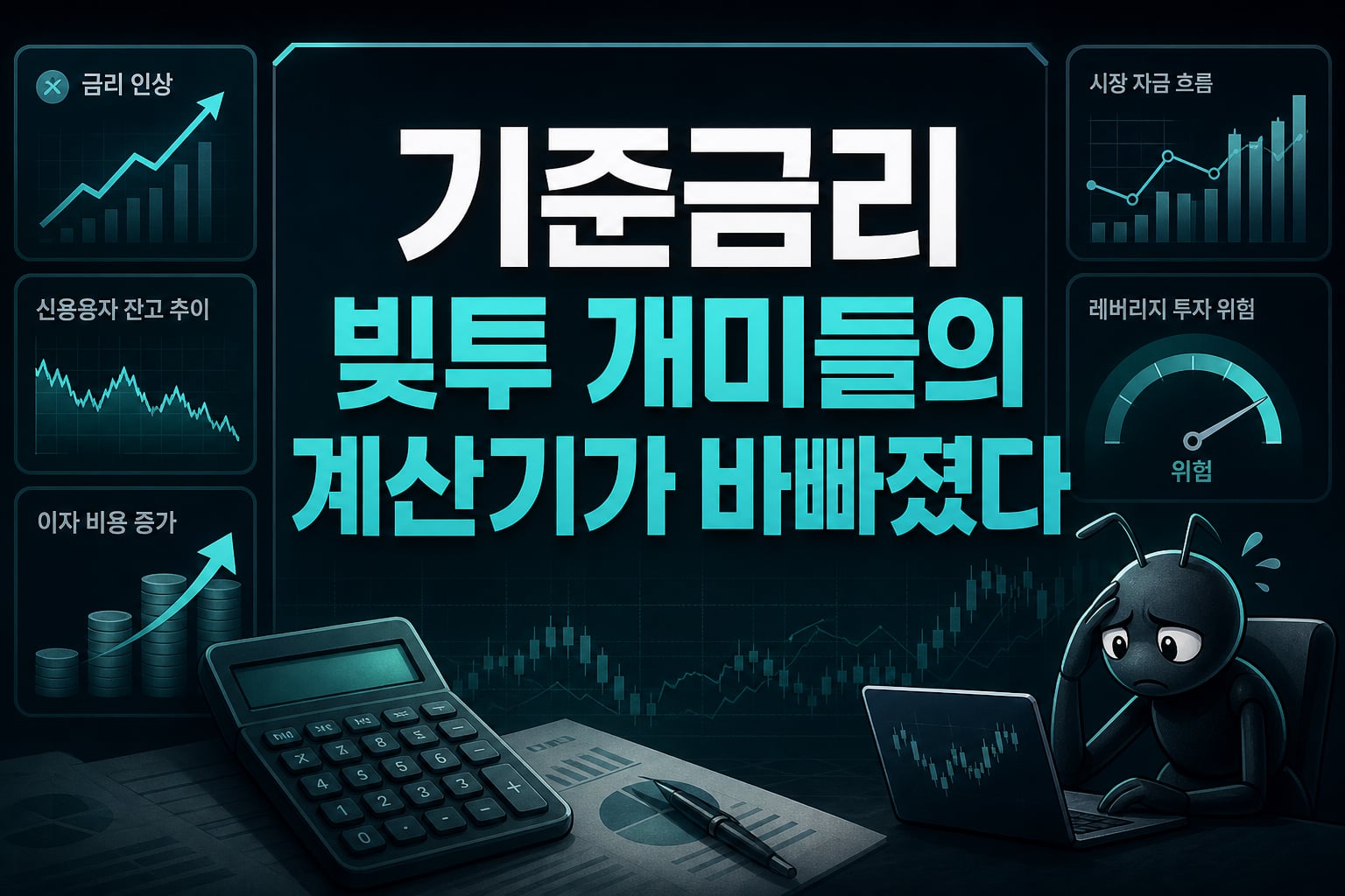 기준금리 3%, 빚투 개미들의 계산기가 바빠졌다
