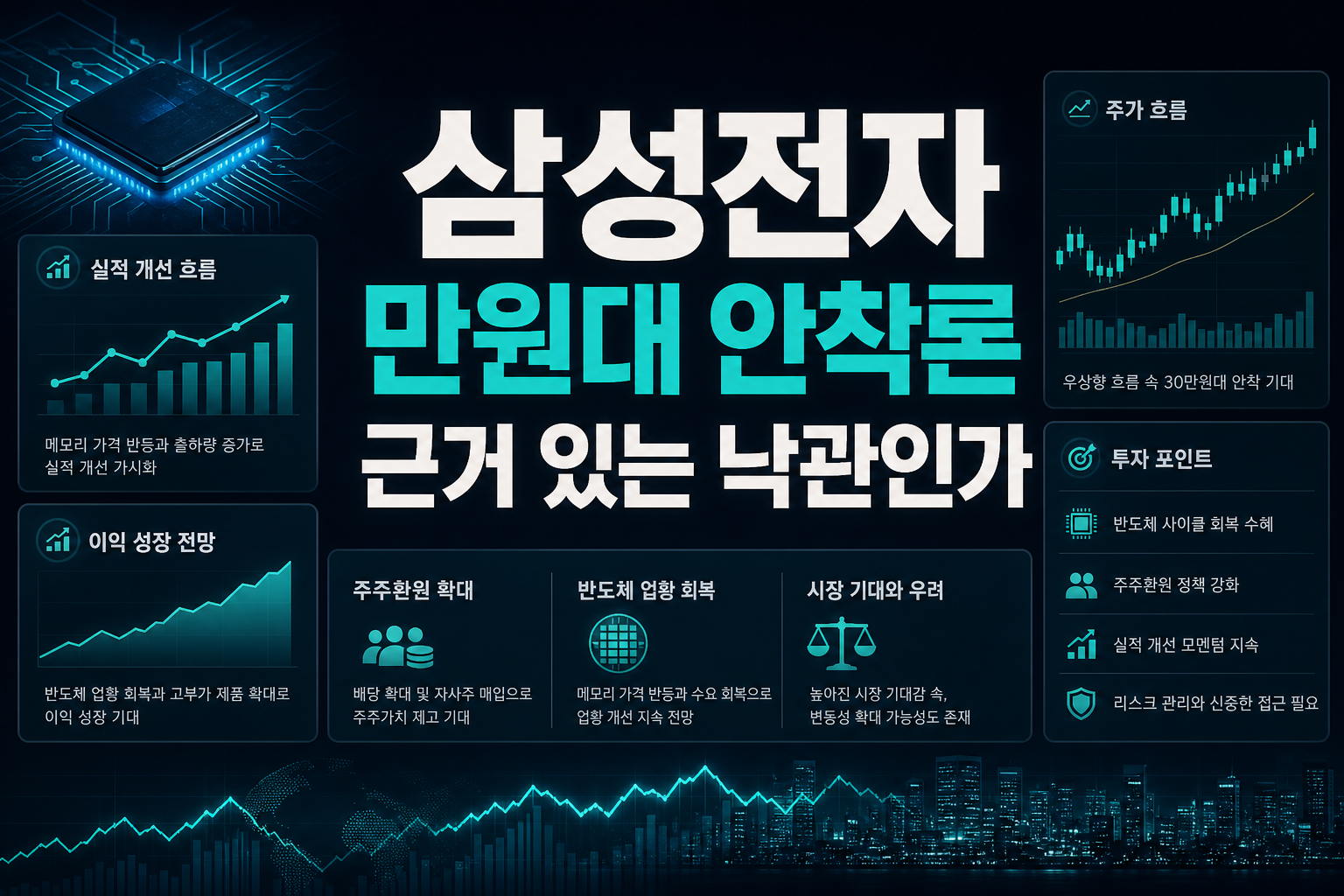 삼성전자 30만원대 안착론, 근거 있는 낙관인가