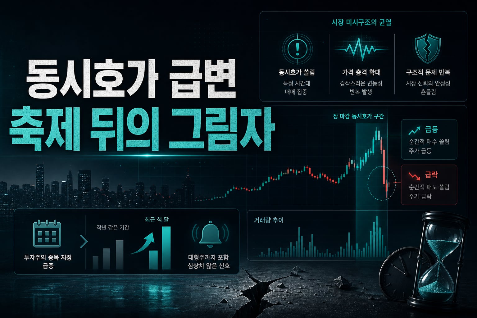 동시호가 급변, 축제 뒤의 그림자