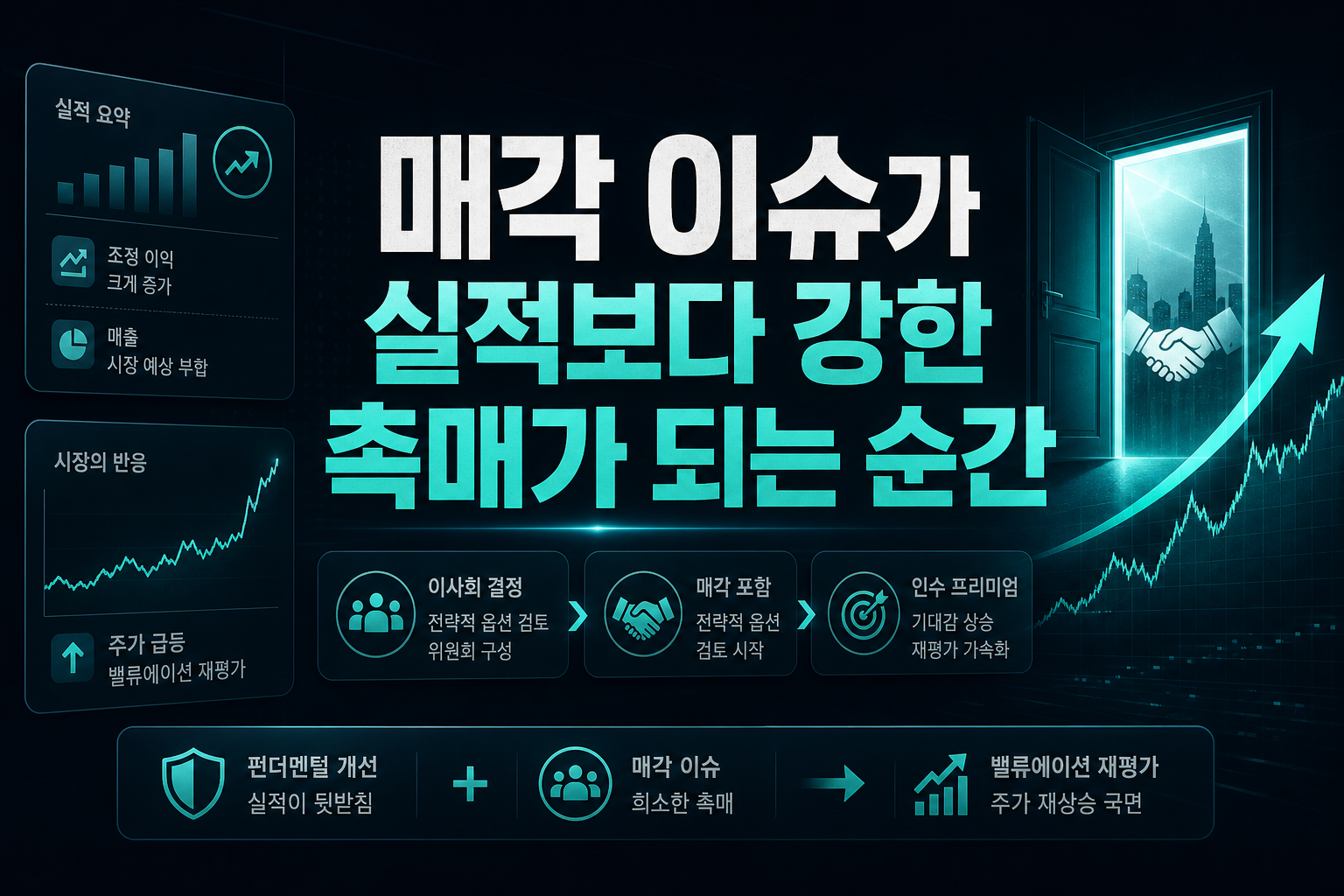 매각 이슈가 실적보다 강한 촉매가 되는 순간