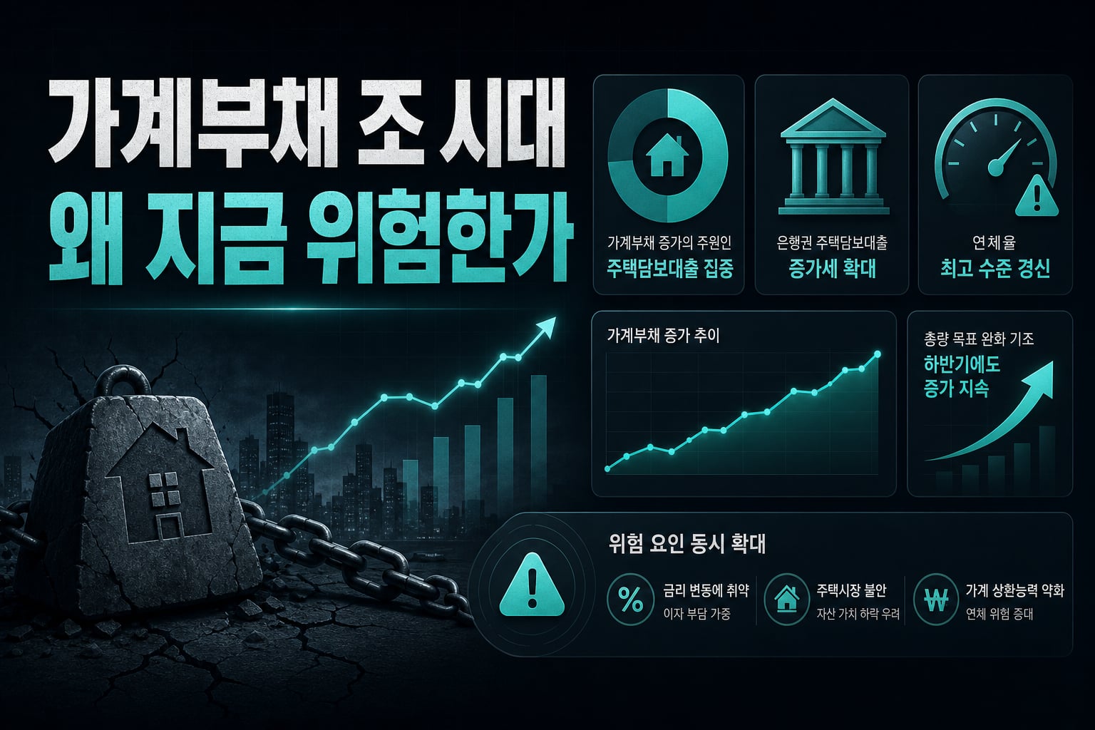 가계부채 2000조 시대, 왜 지금 위험한가