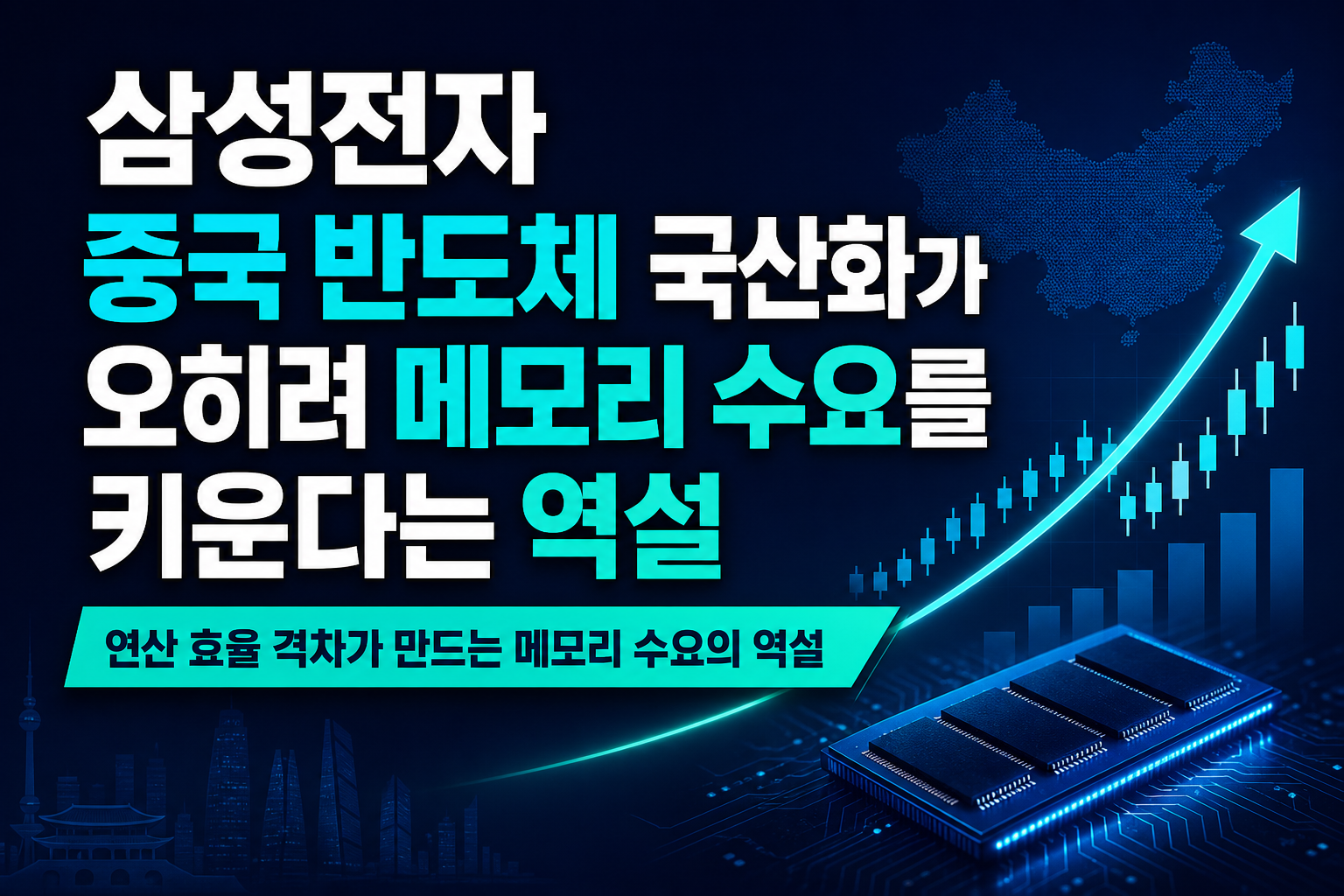 삼성전자, 중국 반도체 국산화가 오히려 메모리 수요를 키운다는 역설
