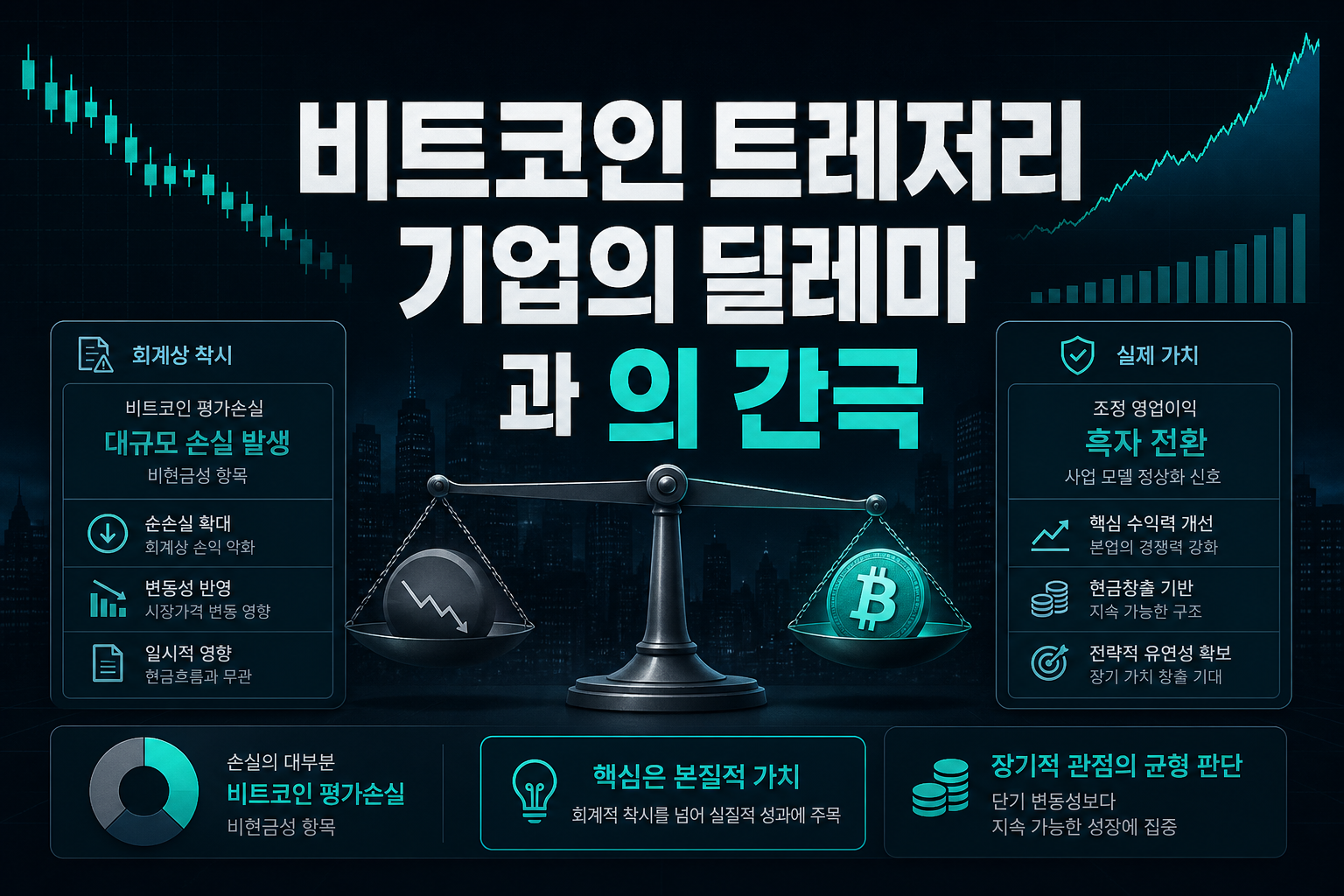 비트코인 트레저리 기업의 딜레마, GAAP과 Non-GAAP의 간극