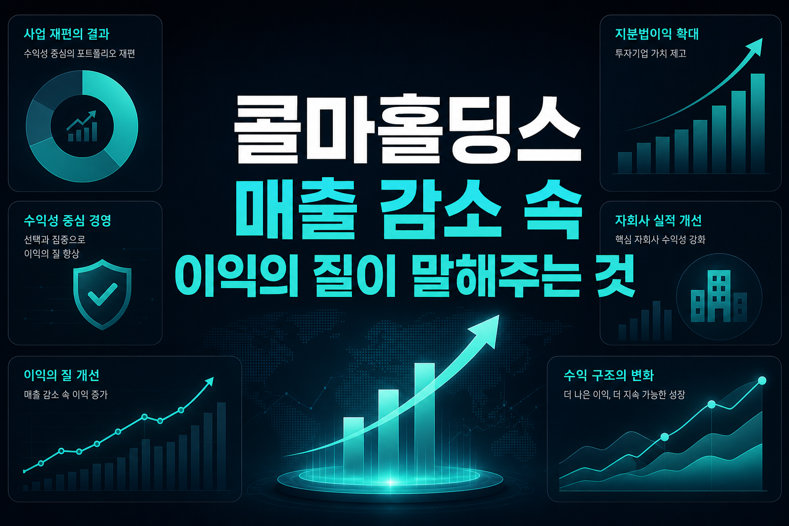 콜마홀딩스, 매출 감소 속 이익의 질이 말해주는 것