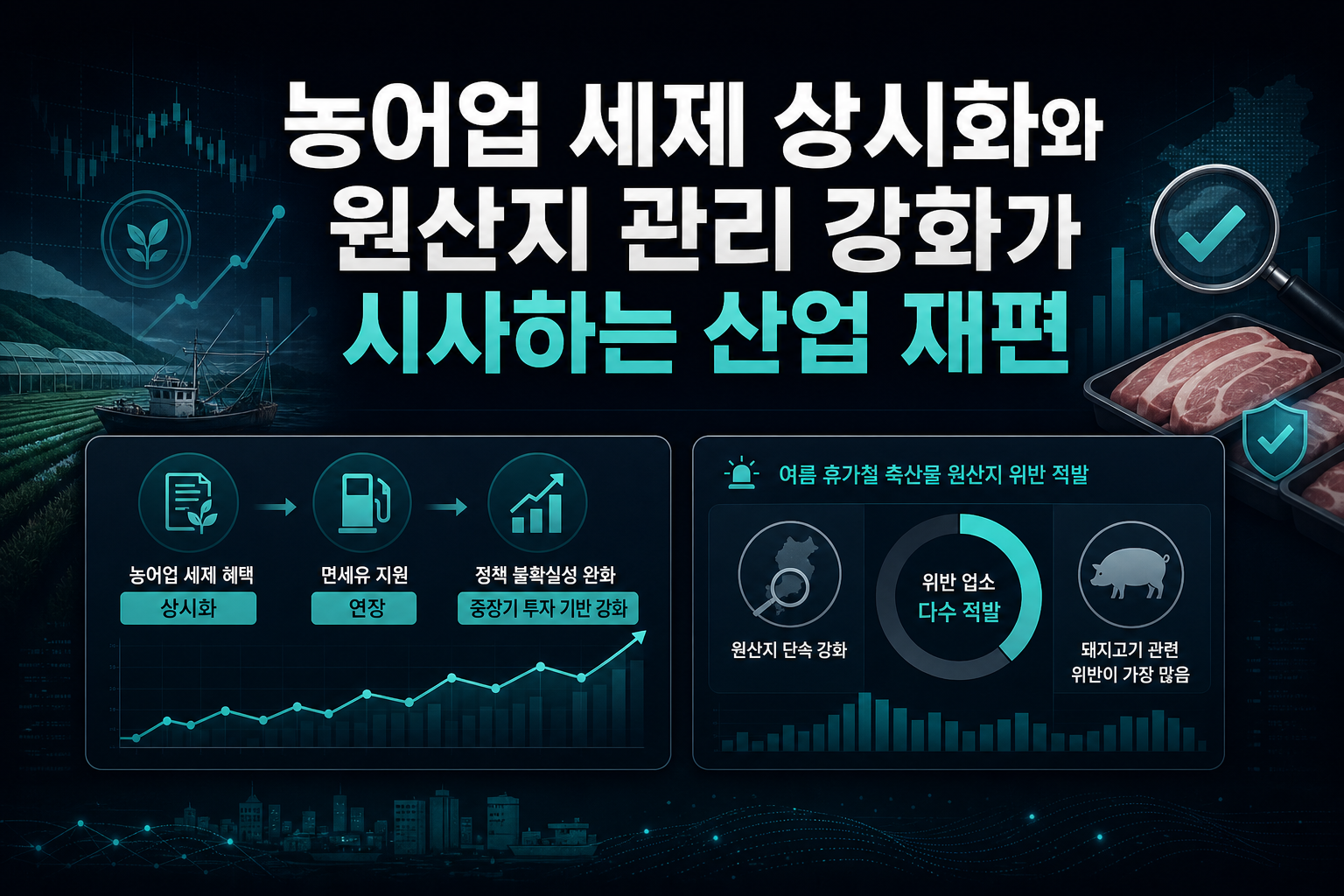 농어업 세제 상시화와 원산지 관리 강화가 시사하는 산업 재편