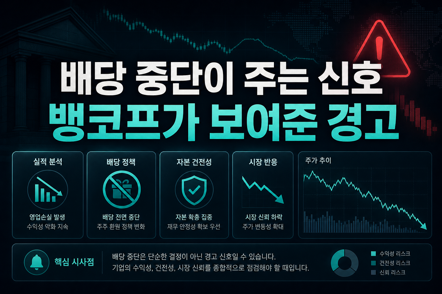 배당 중단이 주는 신호, BCB뱅코프가 보여준 경고