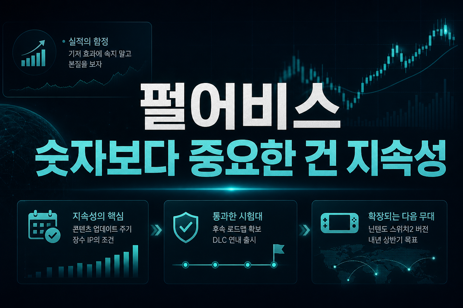 펄어비스, 숫자보다 중요한 건 지속성