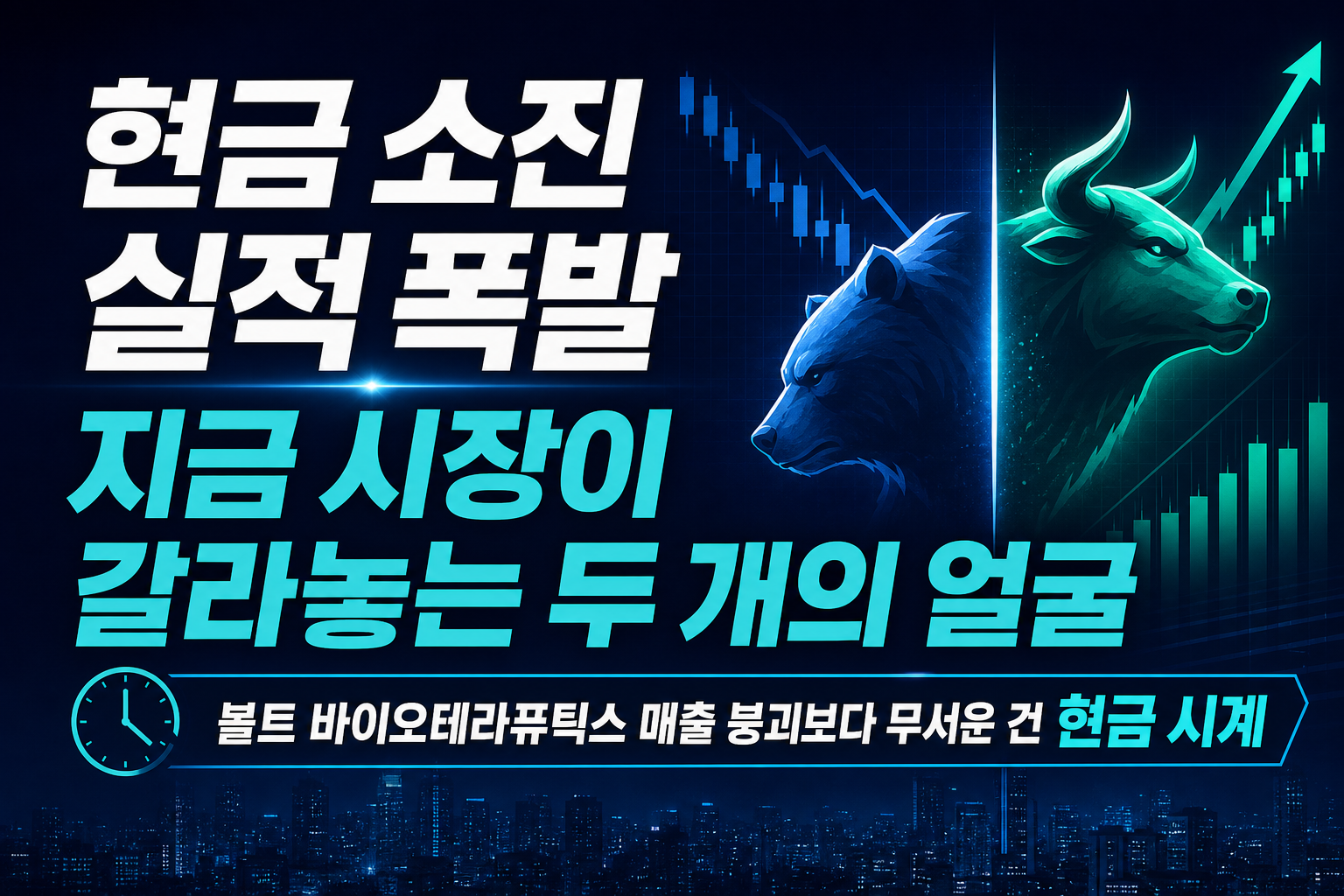 현금 소진 vs 실적 폭발, 지금 시장이 갈라놓는 두 개의 얼굴