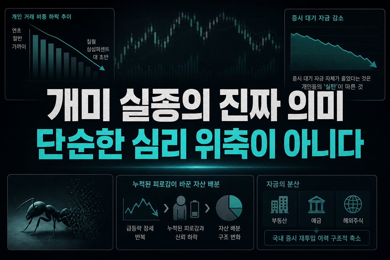개미 실종의 진짜 의미, 단순한 심리 위축이 아니다