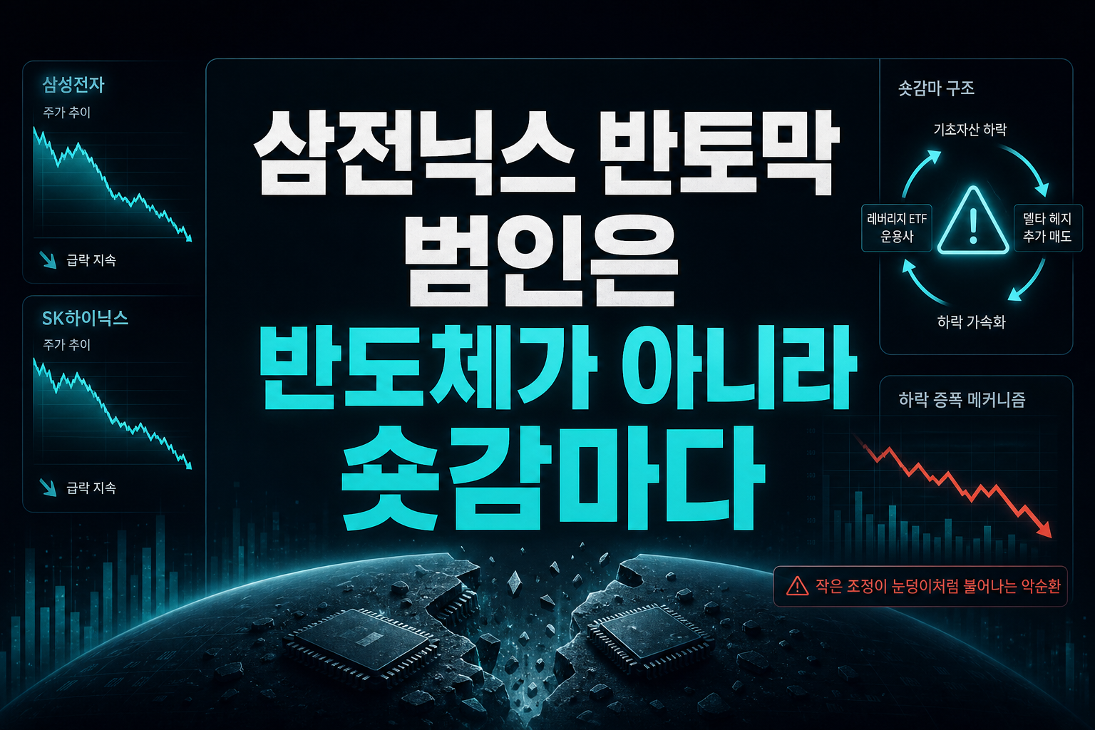 삼전닉스 반토막, 범인은 반도체가 아니라 숏감마다