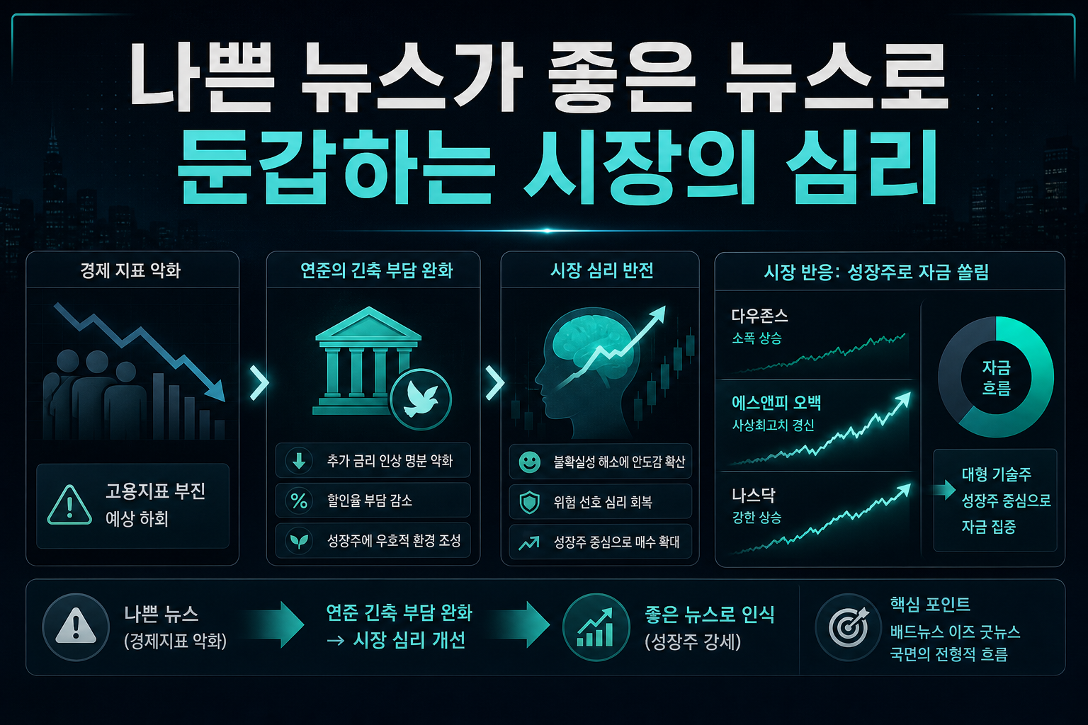 나쁜 뉴스가 좋은 뉴스로 둔갑하는 시장의 심리