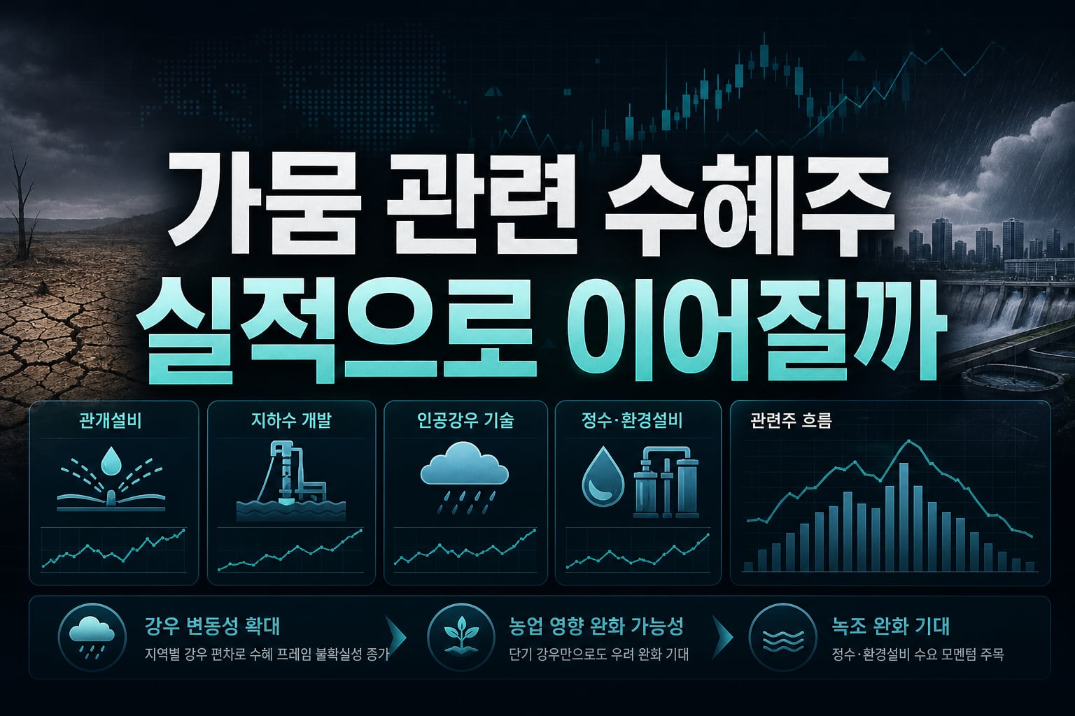 가뭄 관련 수혜주, 실적으로 이어질까