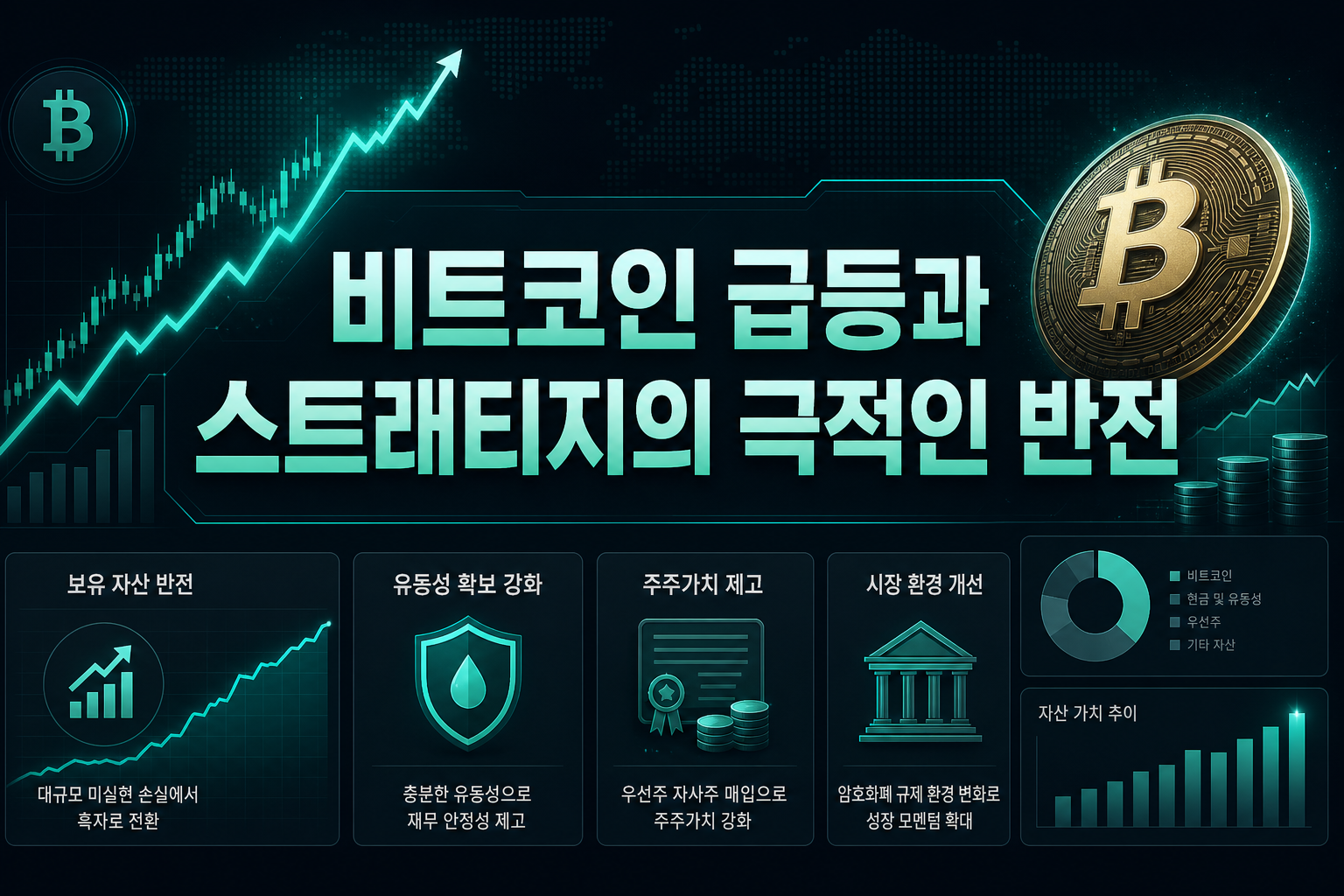 비트코인 급등과 스트래티지의 극적인 반전