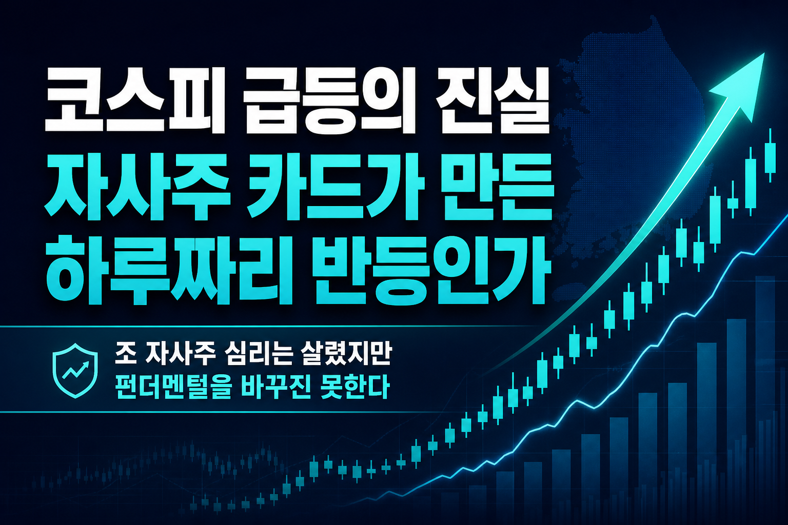 코스피 5.89% 급등의 진실…자사주 카드가 만든 하루짜리 반등인가