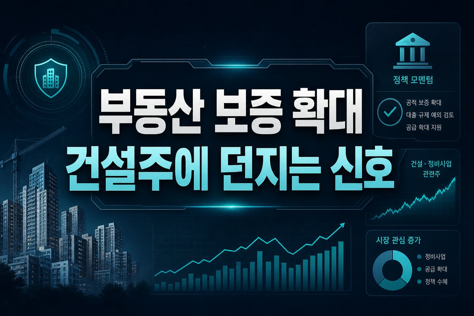 부동산 PF 보증 확대, 건설주에 던지는 신호