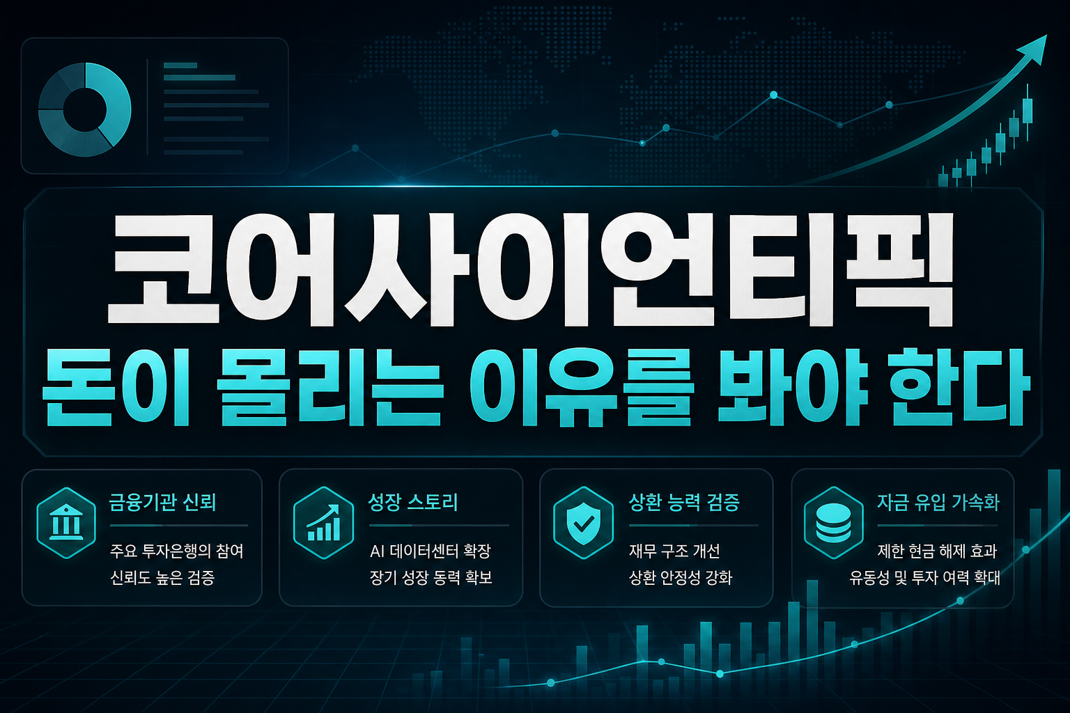 코어사이언티픽, 돈이 몰리는 이유를 봐야 한다
