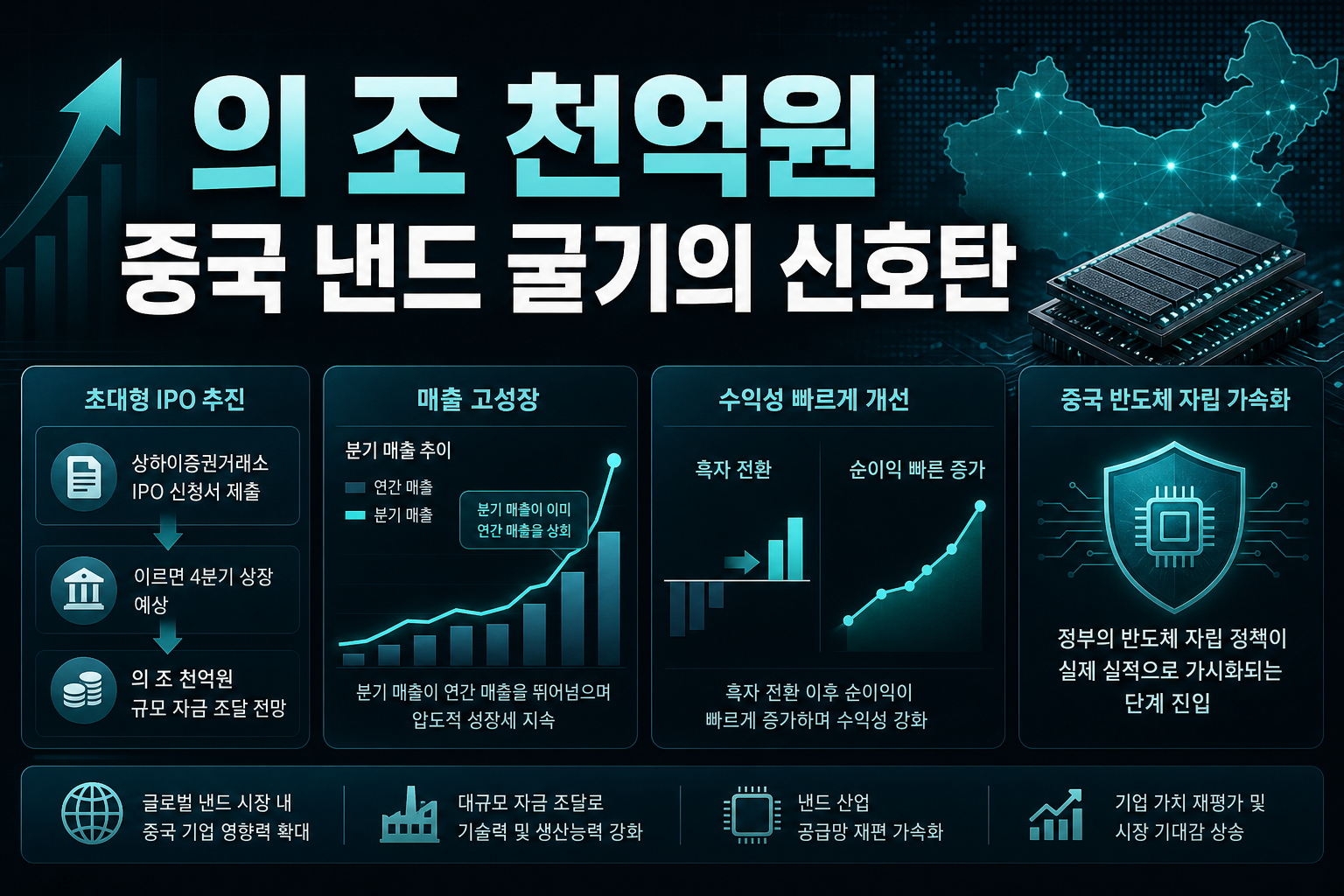YMTC의 6조8천억원 IPO, 중국 낸드 굴기의 신호탄