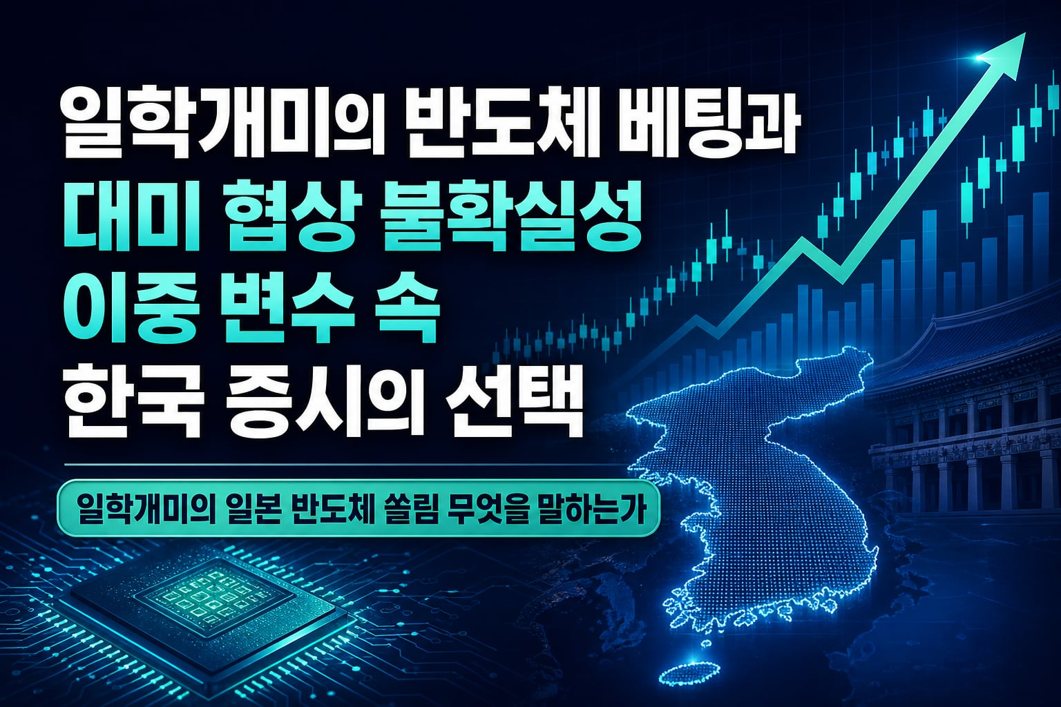 일학개미의 반도체 베팅과 대미 협상 불확실성, 이중 변수 속 한국 증시의 선택