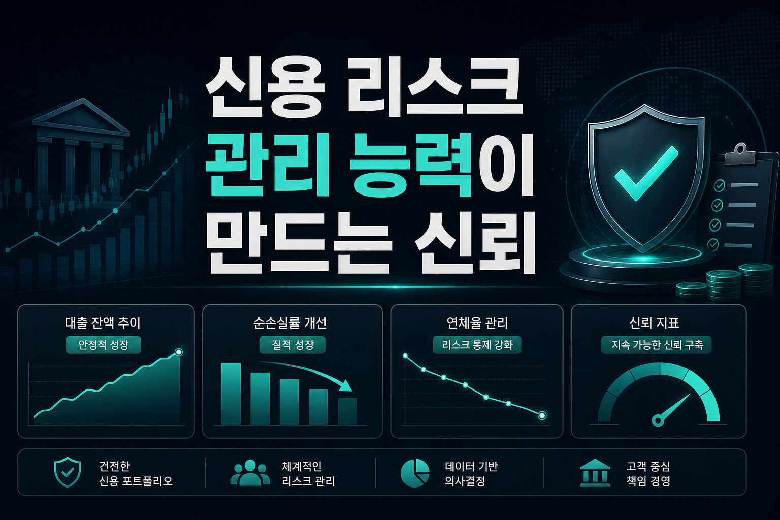 신용 리스크 관리 능력이 만드는 신뢰
