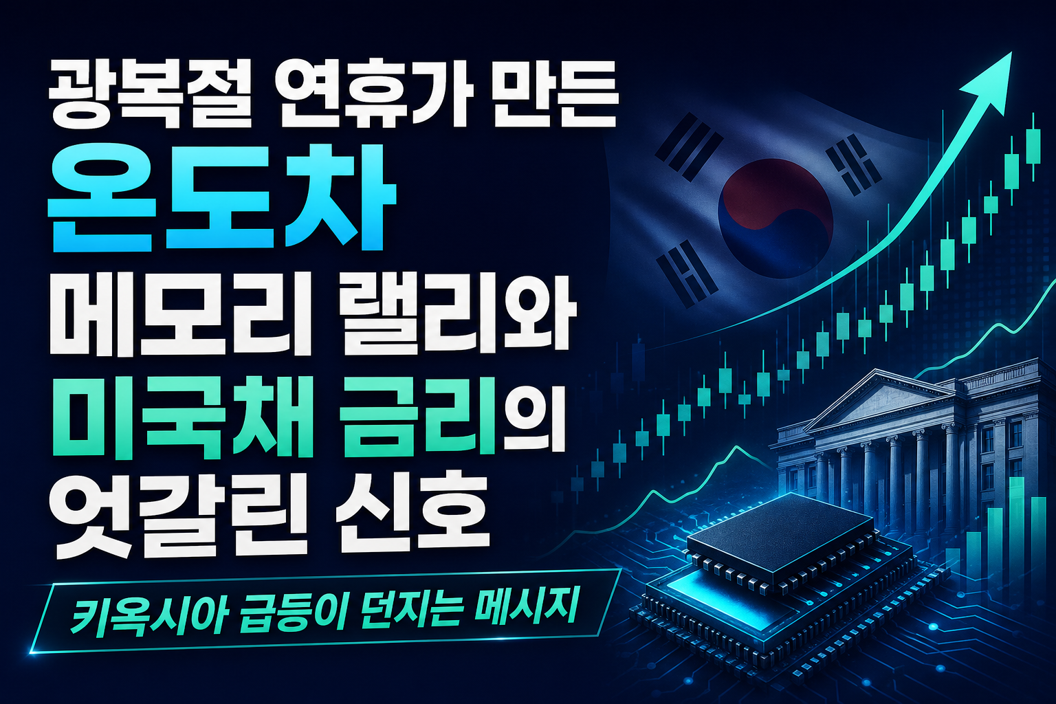 광복절 연휴가 만든 온도차, 메모리 랠리와 미국채 금리의 엇갈린 신호