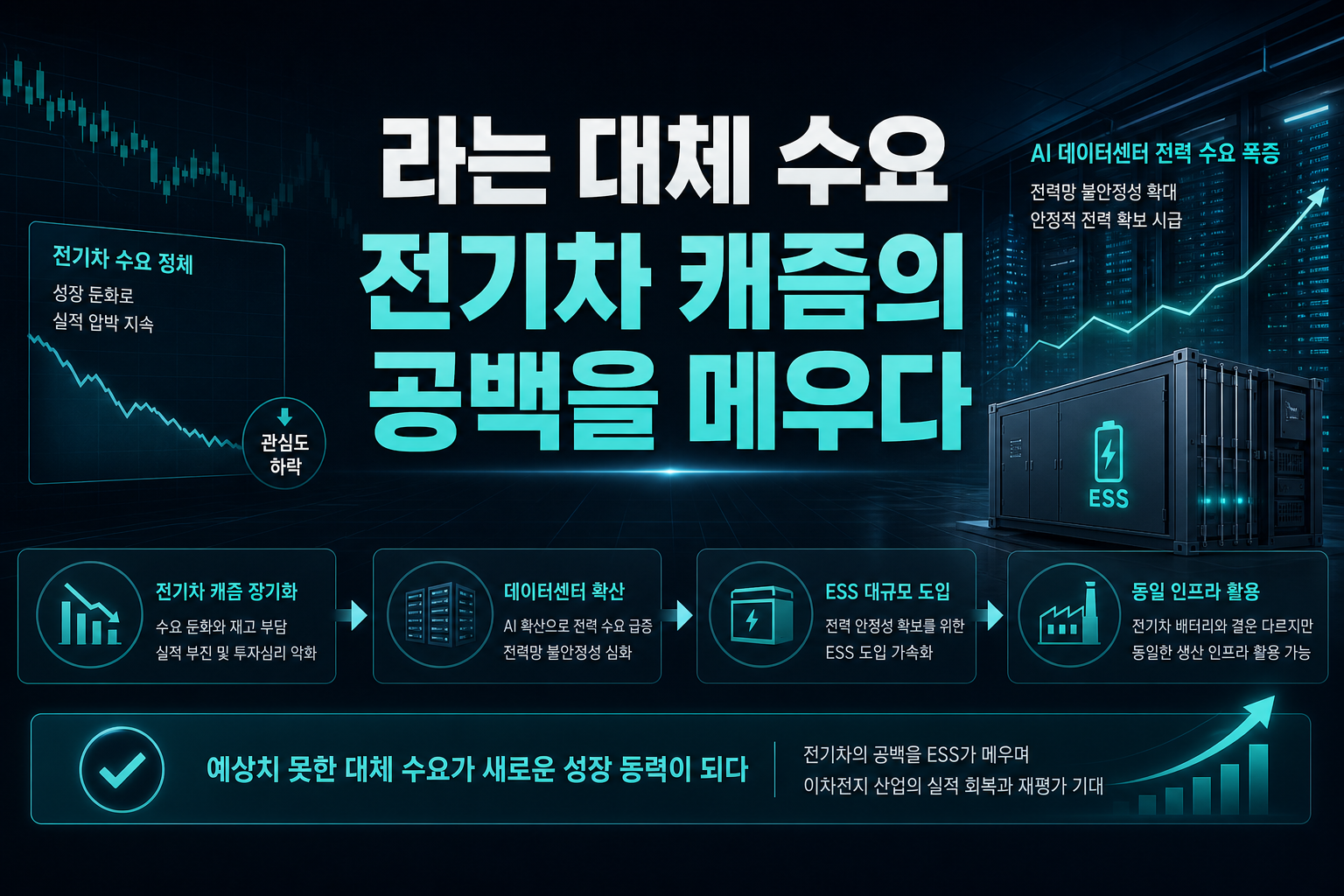 ESS라는 대체 수요, 전기차 캐즘의 공백을 메우다