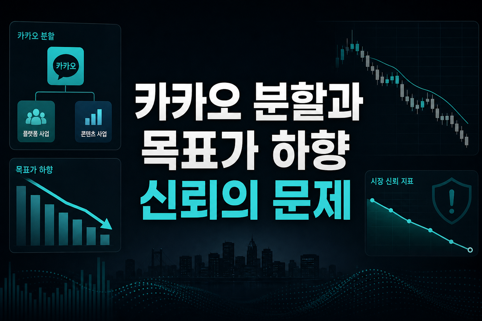 카카오 분할과 목표가 하향, 신뢰의 문제