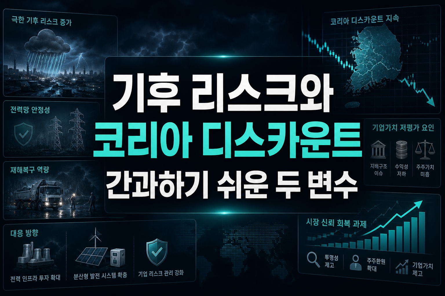 기후 리스크와 코리아 디스카운트, 간과하기 쉬운 두 변수