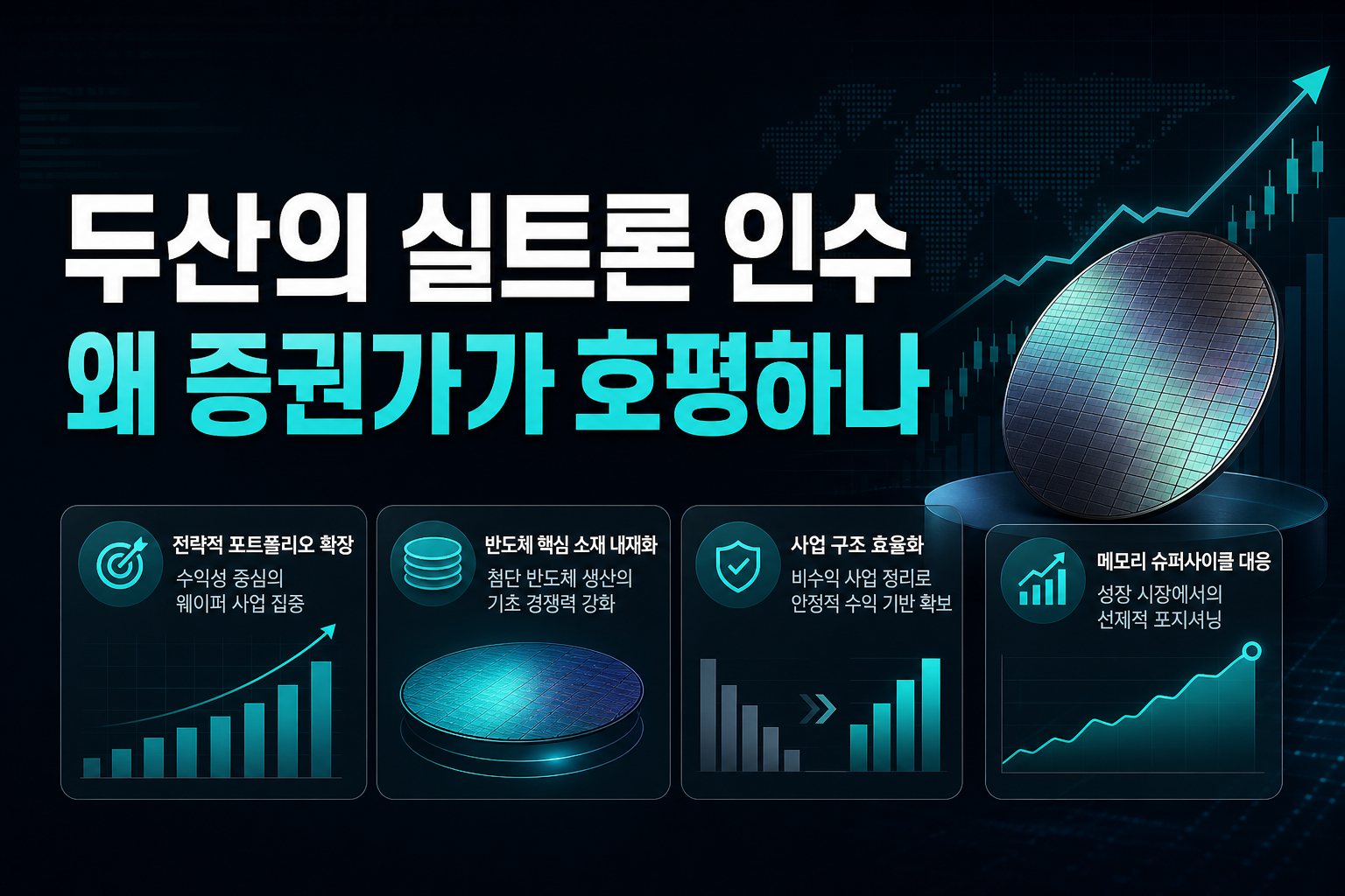 두산의 SK실트론 인수, 왜 증권가가 호평하나