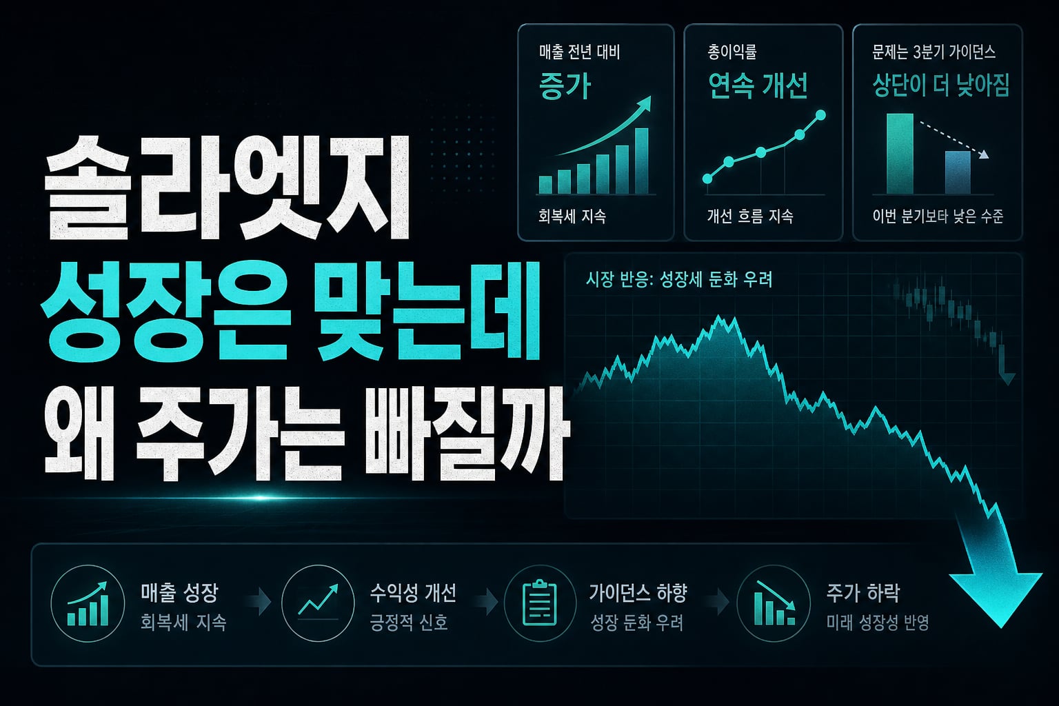 솔라엣지, 성장은 맞는데 왜 주가는 빠질까