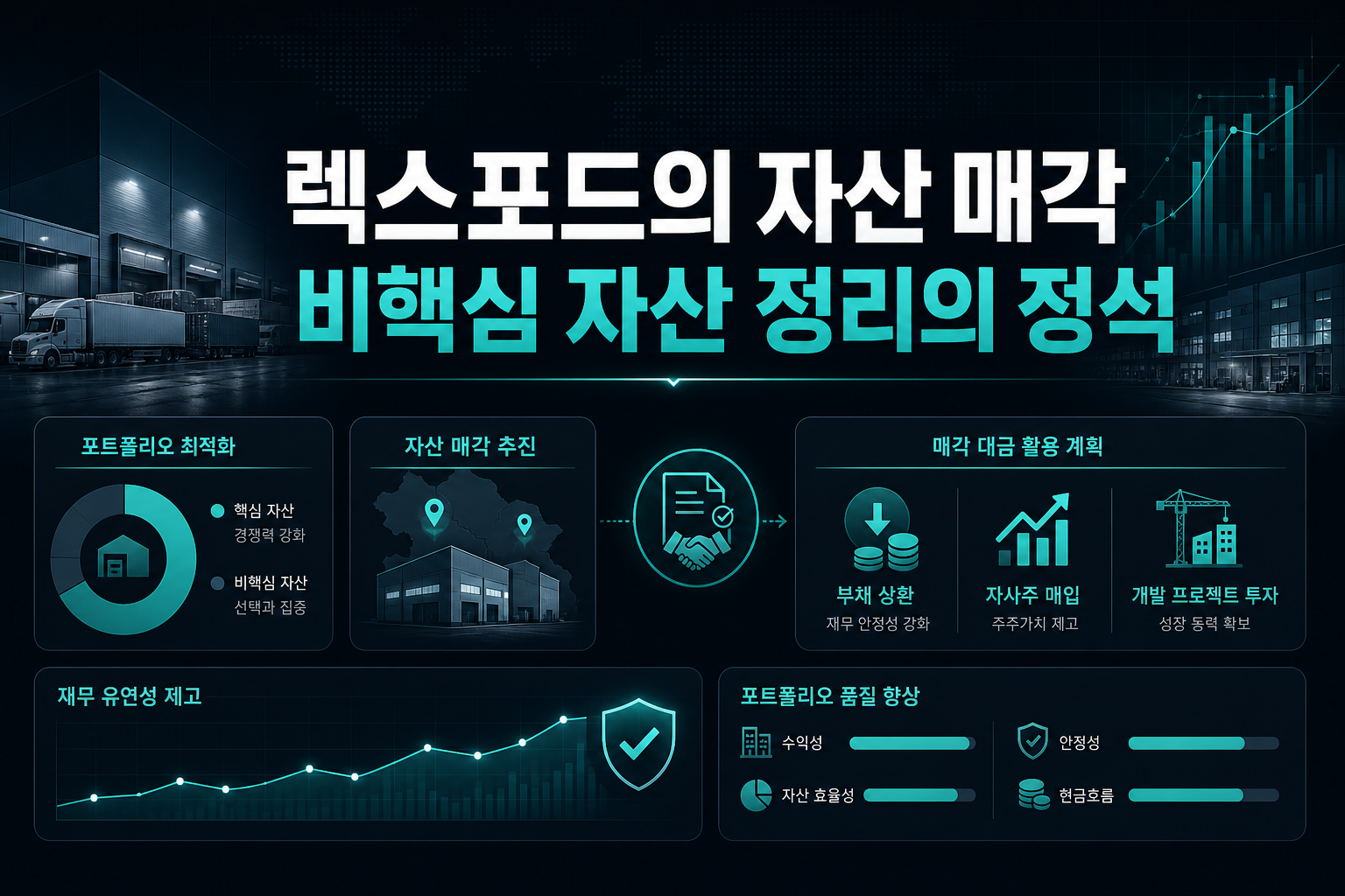 렉스포드의 자산 매각, 비핵심 자산 정리의 정석