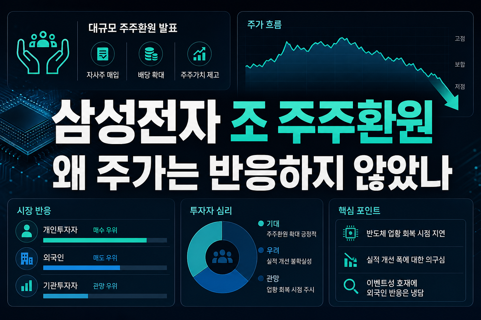 삼성전자 110조 주주환원, 왜 주가는 반응하지 않았나