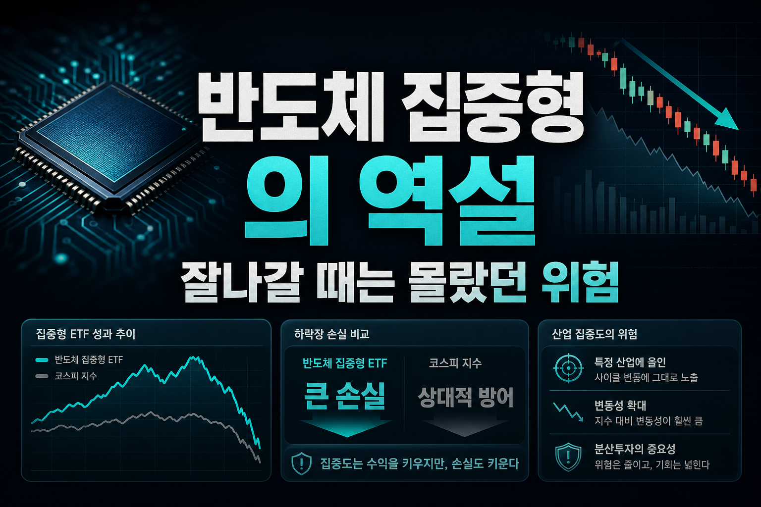 반도체 집중형 ETF의 역설, 잘나갈 때는 몰랐던 위험