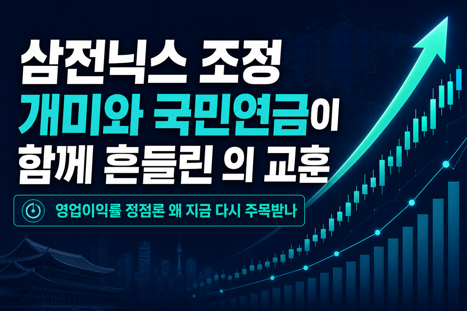 삼전닉스 조정, 개미와 국민연금이 함께 흔들린 7월의 교훈