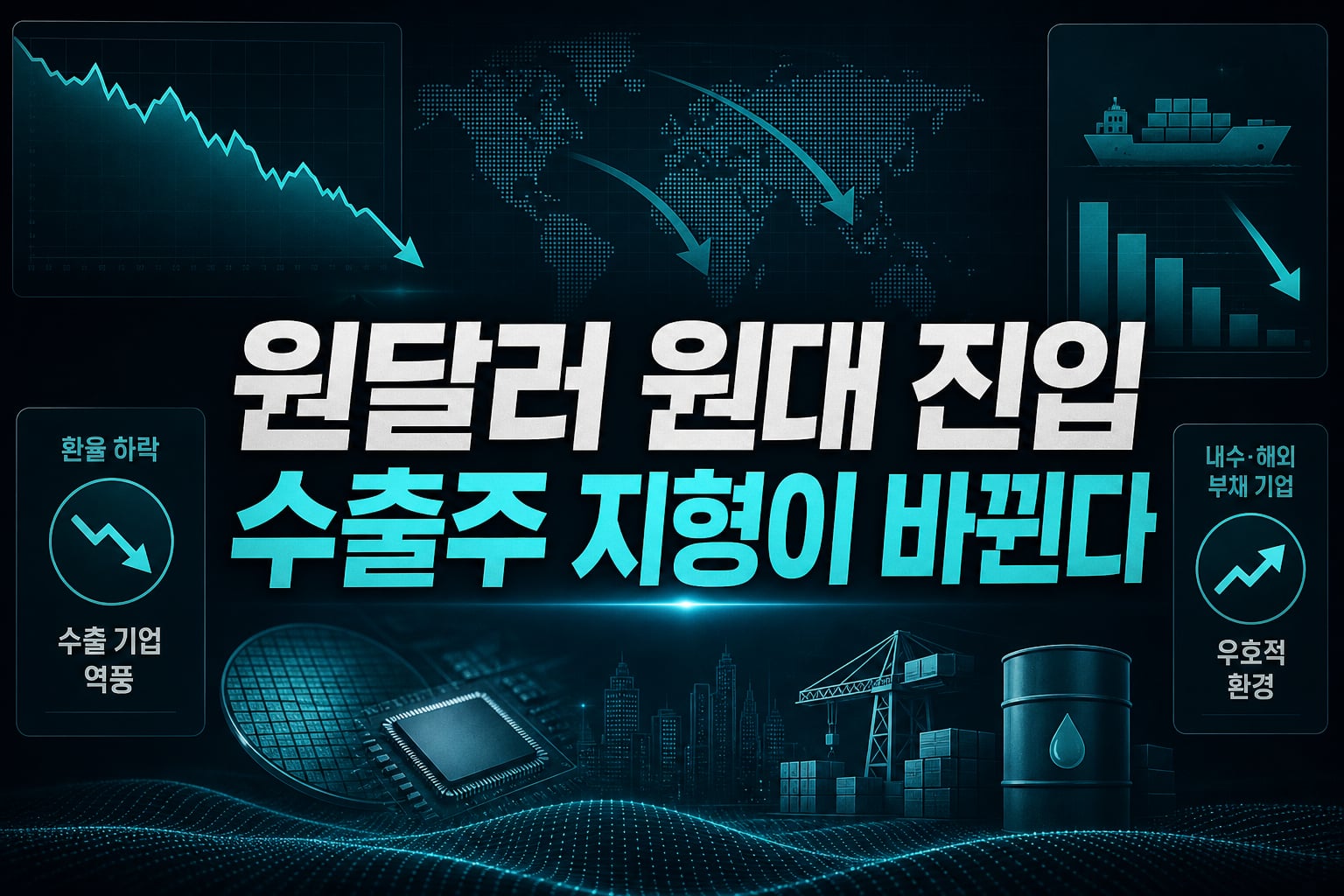 원달러 1,300원대 진입, 수출주 지형이 바뀐다