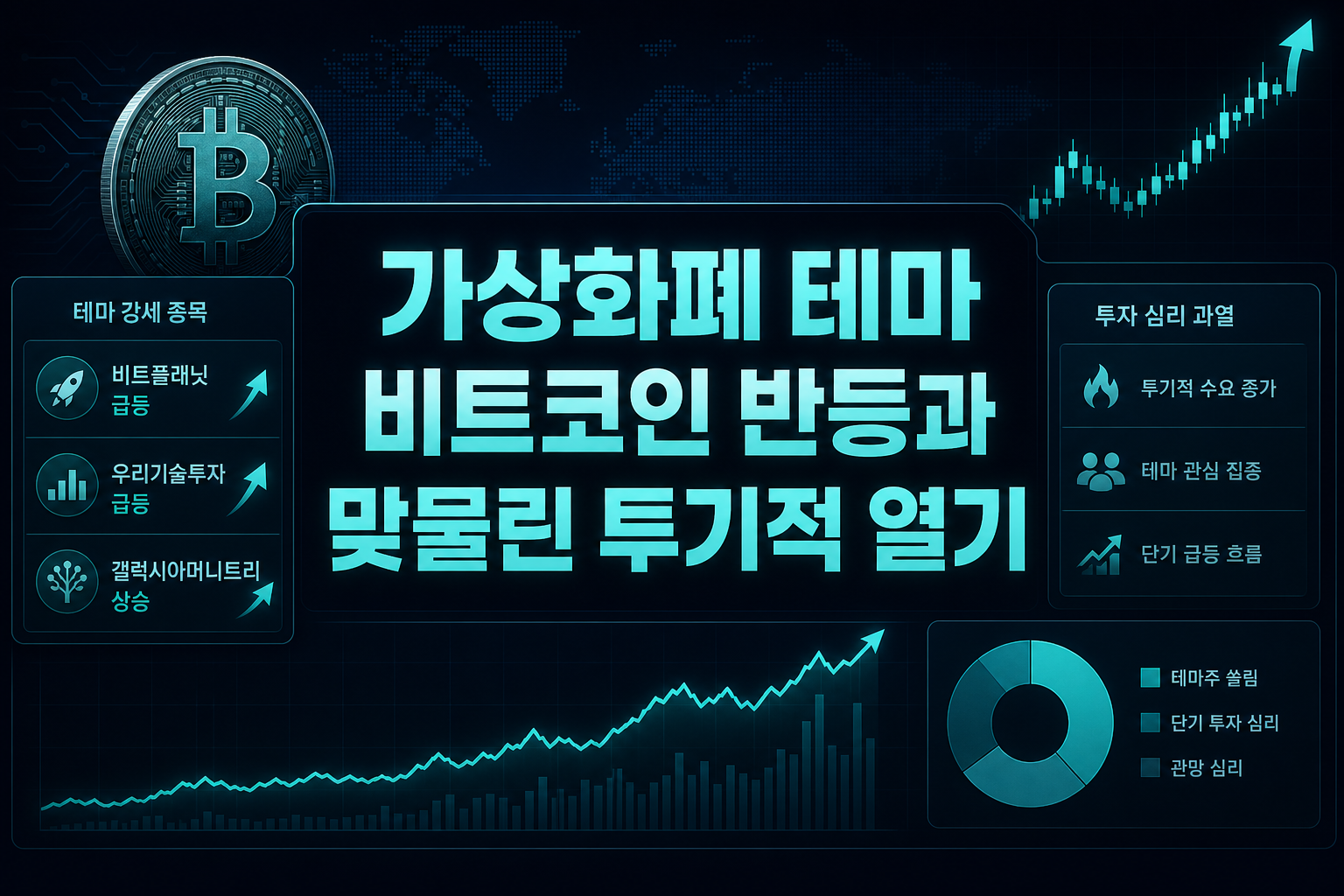 가상화폐 테마, 비트코인 반등과 맞물린 투기적 열기