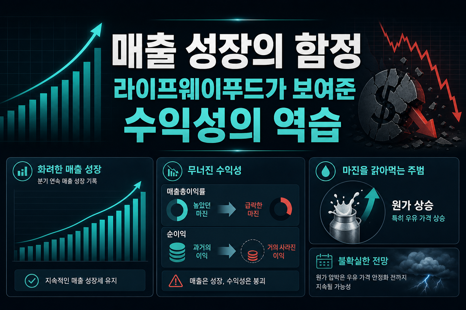 매출 성장의 함정 - 라이프웨이푸드가 보여준 수익성의 역습