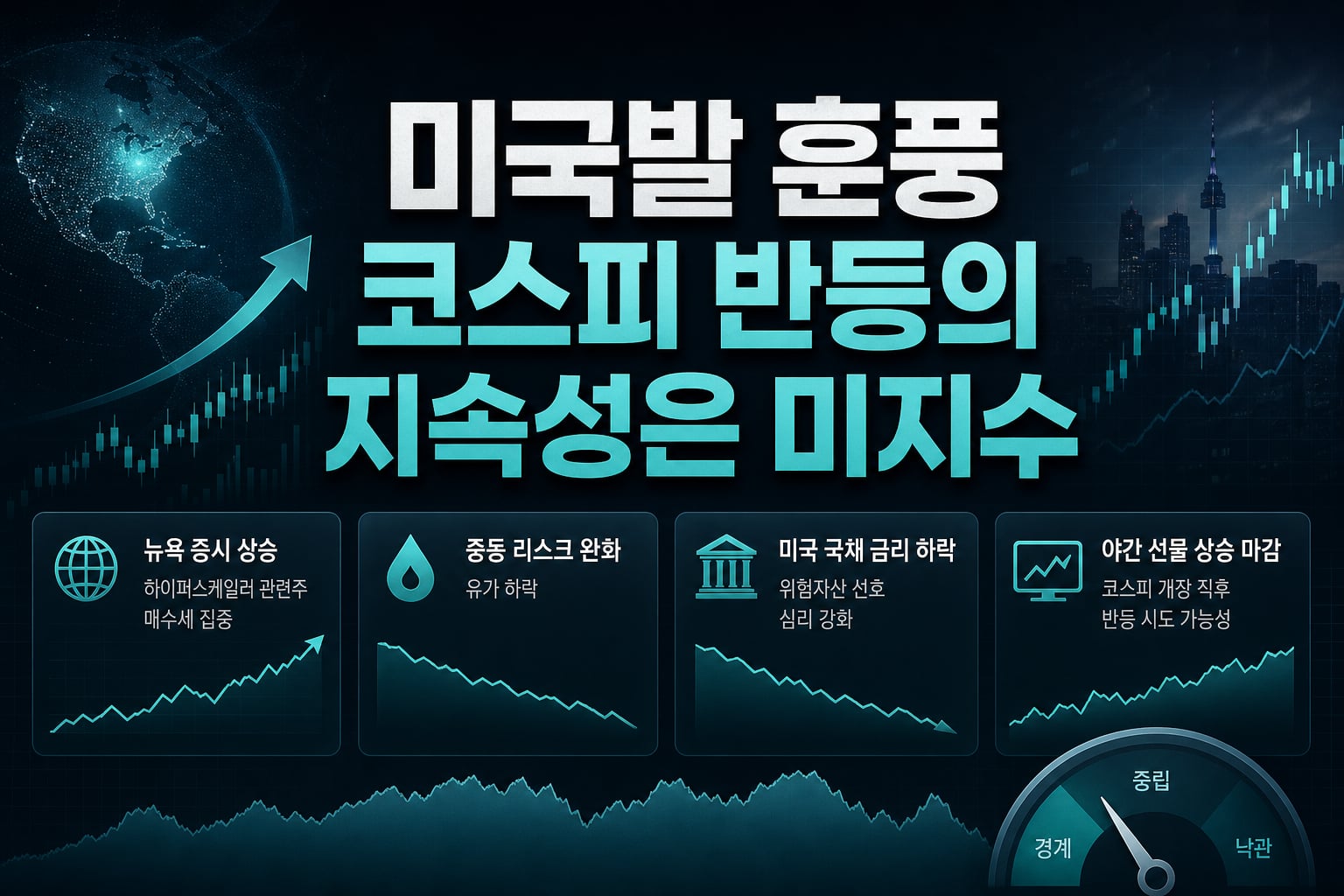 미국발 훈풍, 코스피 반등의 지속성은 미지수