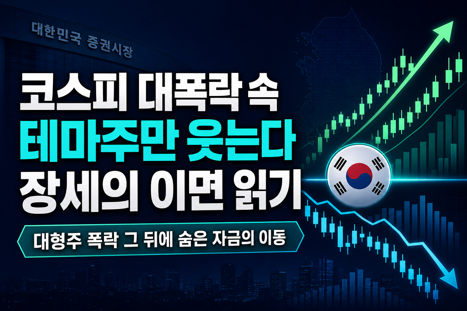 코스피 대폭락 속 테마주만 웃는다: 8월 25일 장세의 이면 읽기