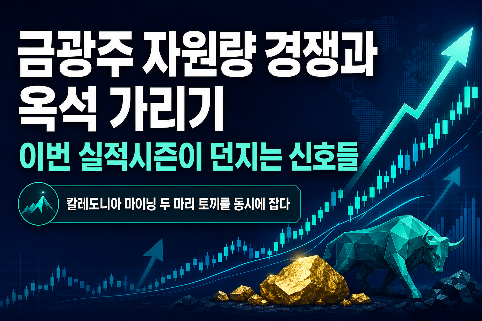 금광주 자원량 경쟁과 옥석 가리기, 이번 실적시즌이 던지는 신호들