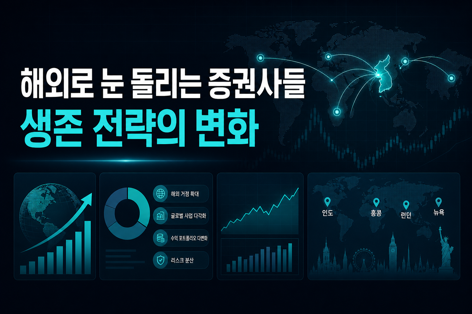 해외로 눈 돌리는 증권사들, 생존 전략의 변화