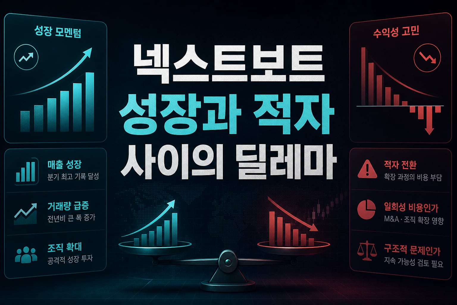 넥스트보트, 성장과 적자 사이의 딜레마