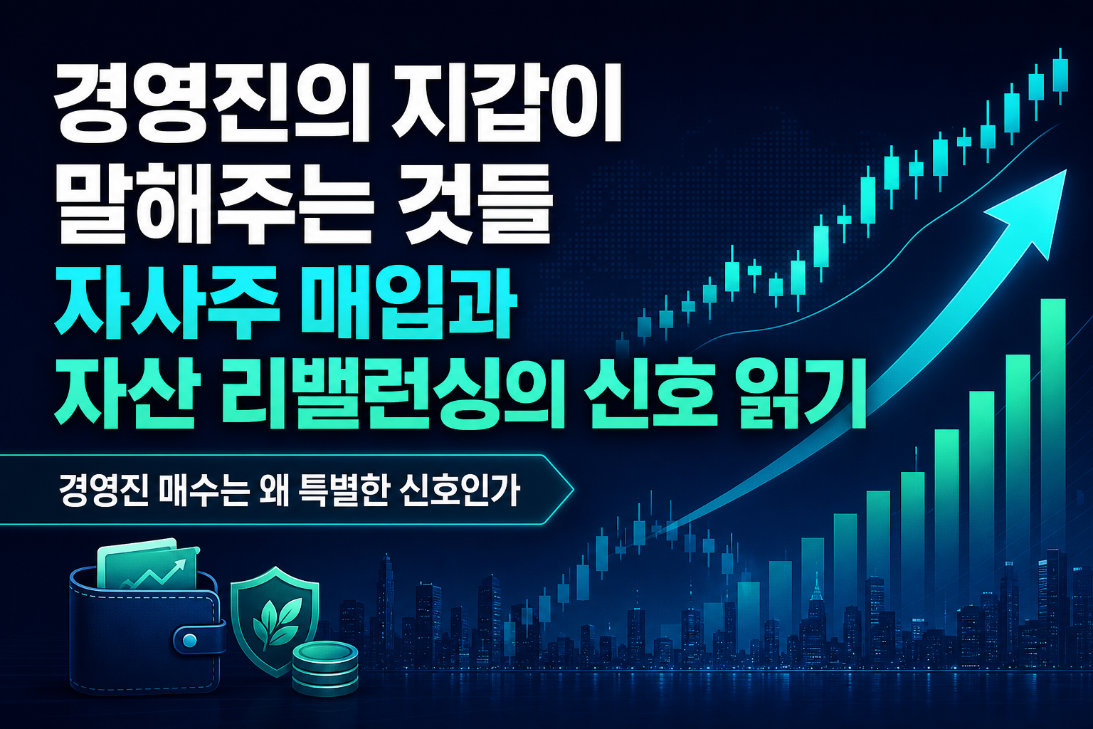 경영진의 지갑이 말해주는 것들: 자사주 매입과 자산 리밸런싱의 신호 읽기