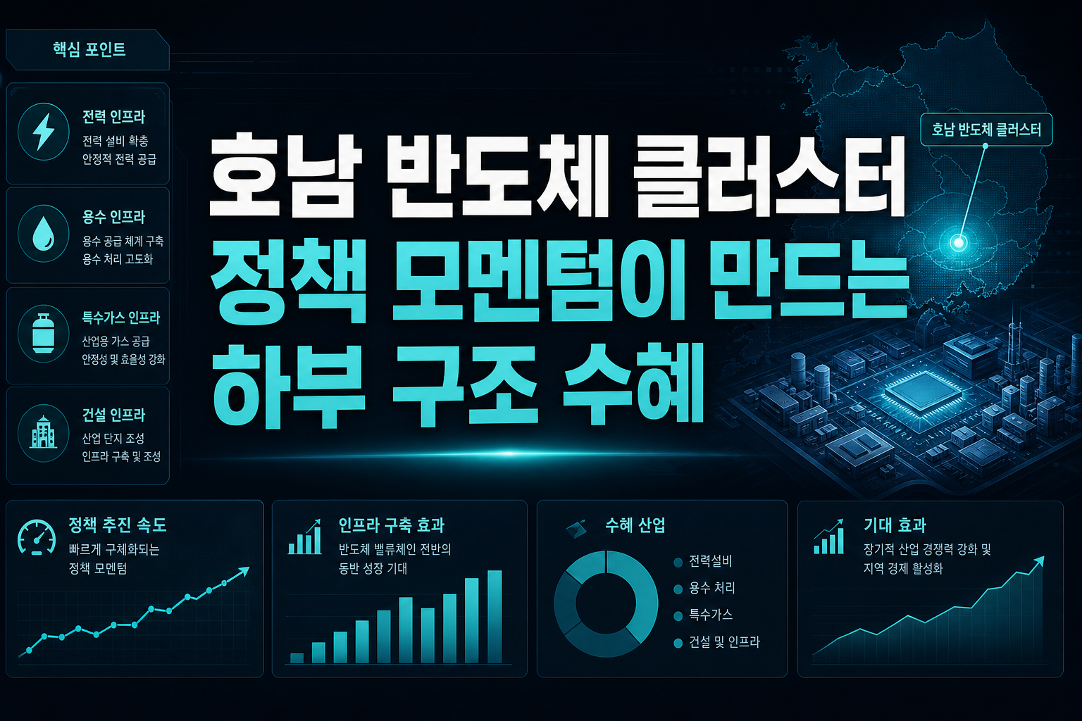 호남 반도체 클러스터, 정책 모멘텀이 만드는 하부 구조 수혜