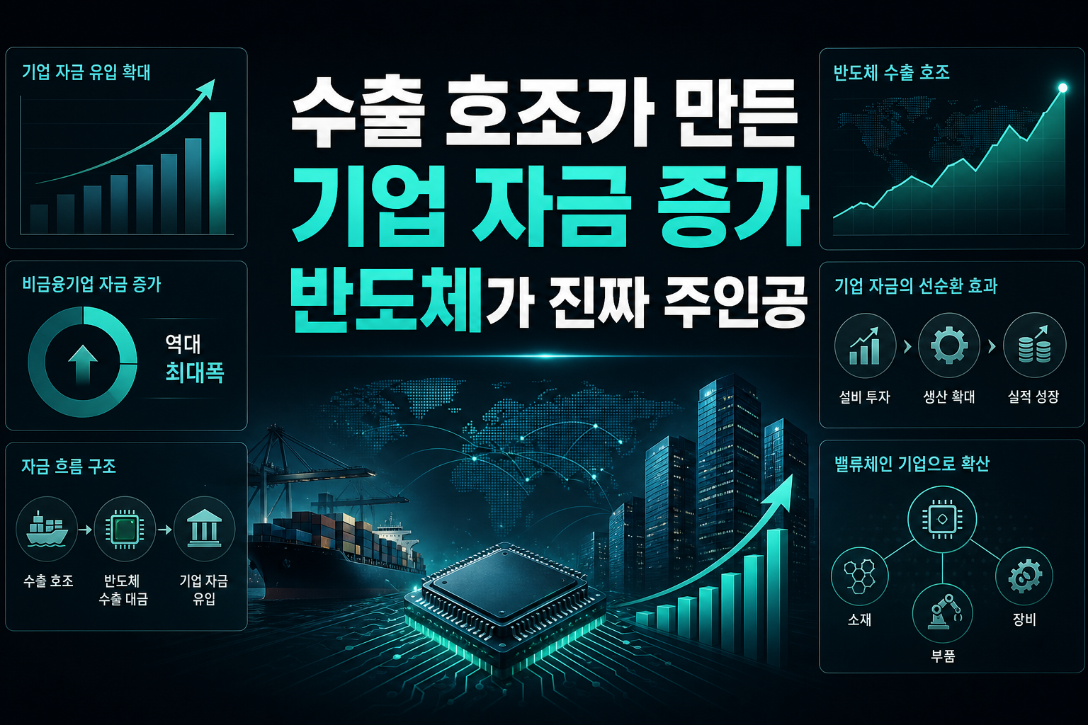 수출 호조가 만든 기업 자금 증가, 반도체가 진짜 주인공