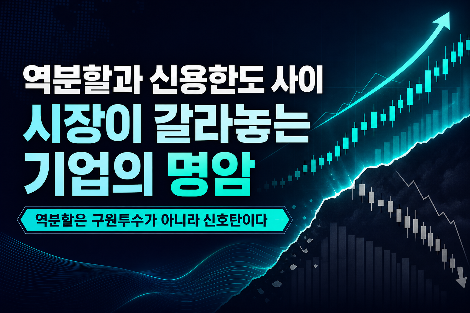 역분할과 신용한도 사이, 시장이 갈라놓는 기업의 명암