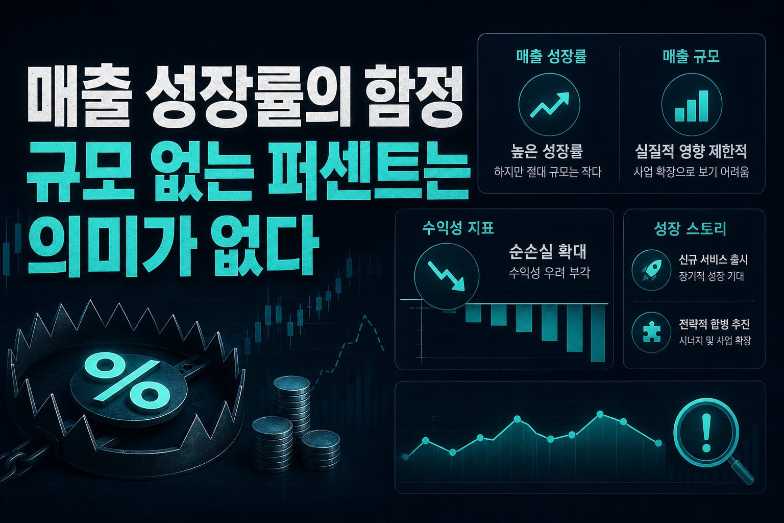 매출 성장률의 함정, 규모 없는 퍼센트는 의미가 없다