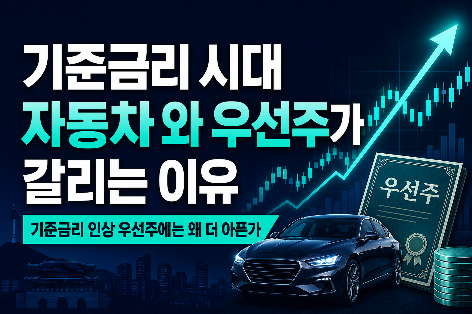 기준금리 3% 시대, 자동차株와 우선주가 갈리는 이유