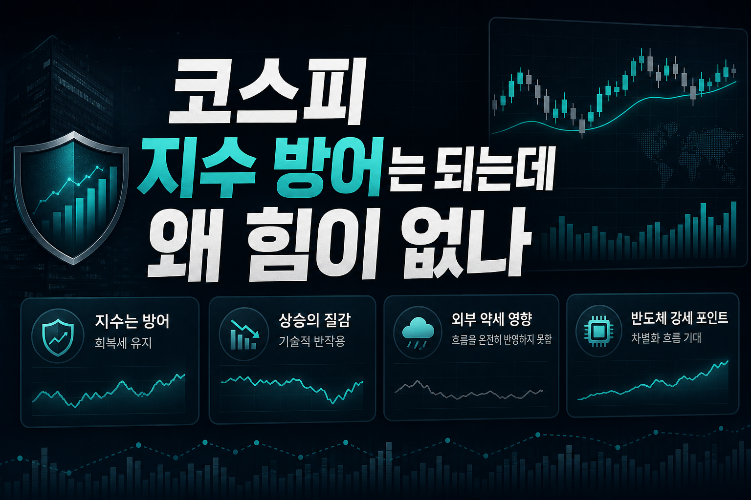 코스피, 지수 방어는 되는데 왜 힘이 없나